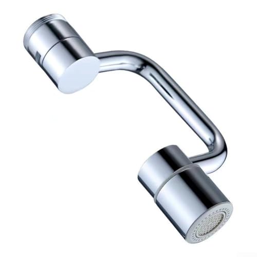 Effiziente und schwenkbare Wasserhahnverlängerung, geeignet für Gesichtswäsche und allgemeine Reinigungsaufgaben, Badezimmer-Küchenspülen-Spritzfilter, 1080° schwenkbarer Wasserhahn-Verlängerung von ReachMall