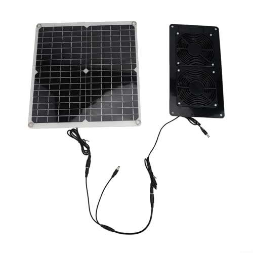 Effizienter 30-W-Solar-Abluftventilator für Gewächshäuser und Wohnwagen, umweltfreundliche Kühllösung (Ventilator) von ReachMall