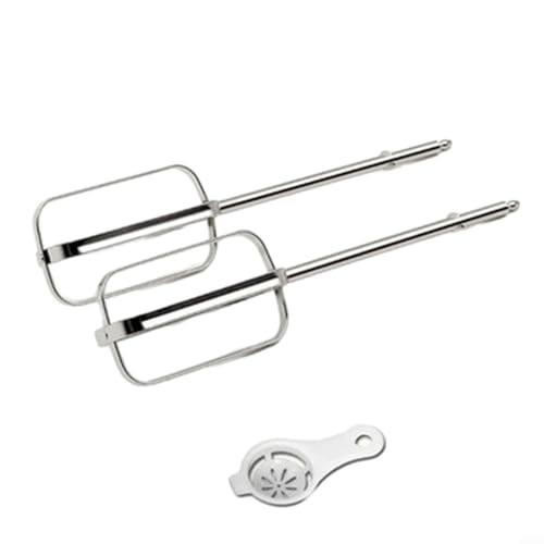 Effizientes Mischen und Peitschen mit Edelstahlschlägeln für Handmixer, 2 Stück (4 Stäbchen) von ReachMall