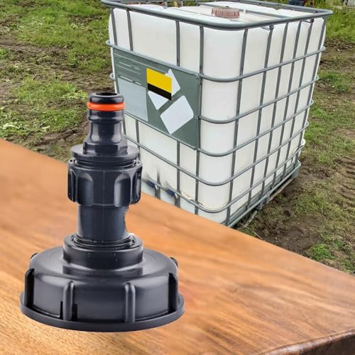Einfach zu bedienende IBC Tankadapter Düse für 3/4 Zoll Schläuche, für praktische Garten- und Hofanwendungen (C) von ReachMall