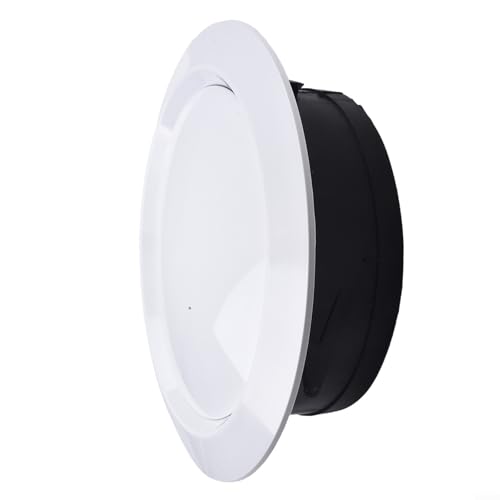 Einstellbare Luftmenge Decke Lüftungsgitter Abdeckung aus ABS-Material, montierbarer Heißluftdiffusor für effiziente Raumluftzirkulation (200 mm) von ReachMall