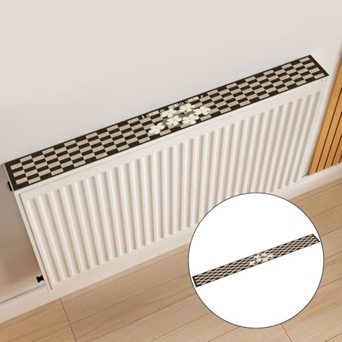 Elegantes Design trifft Funktionalität in diesem Heizkörper-Staubschutz aus Baumwolle und Leinen (100 cm) von ReachMall