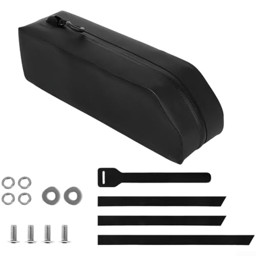 Fahrrad-Oberrohrtasche, große Kapazität, wasserdicht, Hartschale, Fahrrad-Lenkertasche für MTB, Rennrad (schwarz) von ReachMall