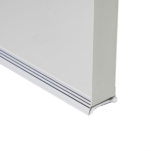 Flexible 93 cm Türbodendichtung aus PVC und Filz zur Geräusch- und Windkontrolle (weiß) von ReachMall