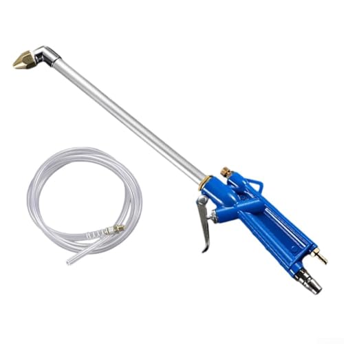 Flexibles pneumatisches Reinigungswerkzeug Hochdruck-Sprühtopf mit langem Schlauch für mehrere Anwendungen (Blau) von ReachMall