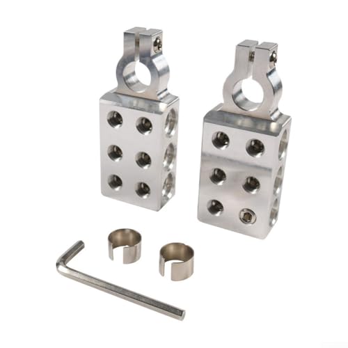 Für Saedinen konische Batterieklemmenverbinder, 12-Wege, entworfen für Drahtstärken 8 AWG bis 1/0 AWG, Zinklegierung und Aluminiumlegierung für langlebige elektrische Verbindungen von ReachMall