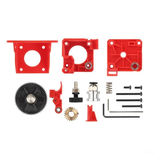 Für Titan-Extruder für 3D-Drucker, Lagerzufuhr, kompatibel mit V6 und Ender 3, unterstützt 1 75 mm Filamenttypen, einschließlich flexibel für verbesserte Druckstabilität (rot) von ReachMall