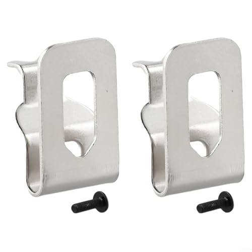 Gürtelclip-Haken aus Stahl, kompatibel mit mehreren Bohrschrauber-Modellen, 2er-Set Gürtelclip-Haken aus Stahl, kompatibel mit mehreren Bohrschrauber-Modellen, 2er-Set von ReachMall