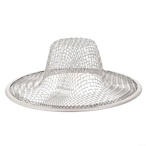 Haarfänger für Bad und Küchenspülen, Edelstahl-Siebabdeckung zur Vorbeugung (7 cm) von ReachMall