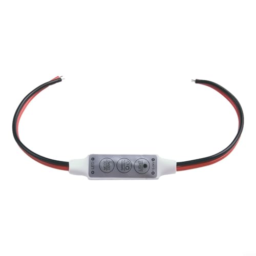 Kompakter 12-V-Dimmer-Controller für LED-Lichtstreifen, funktioniert mit 3528, 5050 und 5630 von ReachMall