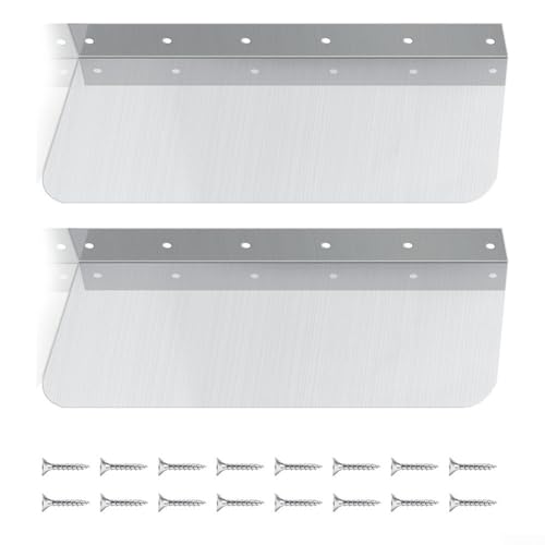 Küchenrückwand für Spüle, Edelstahl, 2 Stück, rostfrei (klein) von ReachMall