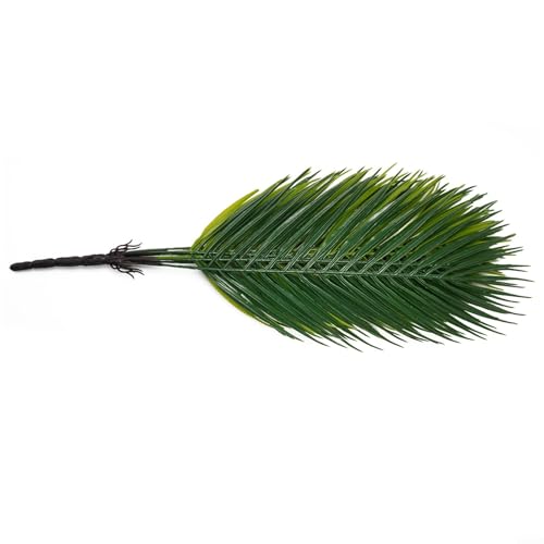 Künstliche Palmenblätter mit 9 Köpfen, perfekte Kunstpflanze zur Verbesserung der Schlafzimmer-Atmosphäre (dunkelgrün) von ReachMall