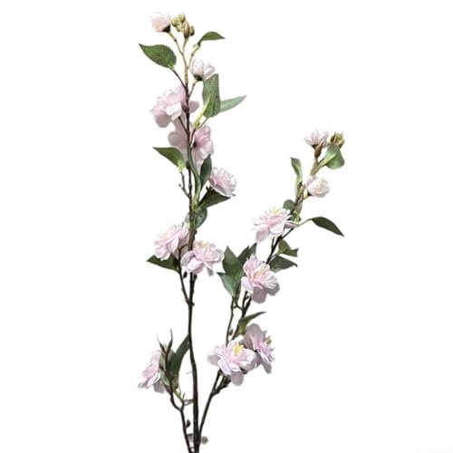 Künstlicher Rosenstrauß mit 14 Köpfen für Hochzeit und Heimdekoration, Kunststoffkonstruktion, Wartung und langlebiges Blumenarrangement (hellrosa) von ReachMall