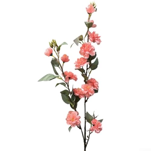 Künstlicher Rosenstrauß mit 14 Köpfen für Hochzeit und Heimdekoration, Kunststoffkonstruktion, Wartung und langlebiges Blumenarrangement (rote Wassermelone) von ReachMall