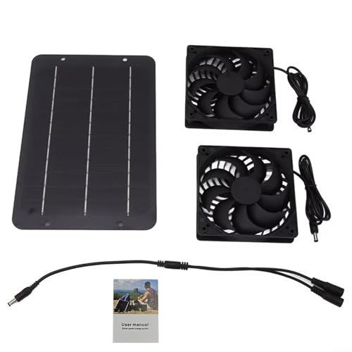 Leichtes 10-W-Solarventilator-Set für optimale Luftzirkulation in Hühnerställen, Büros und Außenbereichen von ReachMall