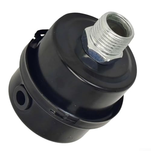 Lufteinlass-Filter-Schalldämpfer 12 MPT 70243399 für Rand FS06050 SS358H mit widerstandsfähigem eloxiertem Aluminiumgehäuse und mehrschichtigem Filterelement von ReachMall