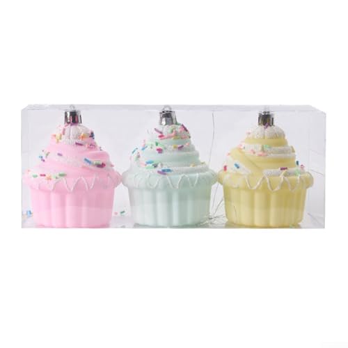 Maca Color Candy Weihnachtsschmuck, PVC-Weihnachtskugel Ornament mit Süßigkeiten-Design, für den Weihnachtsbaum zum Aufhängen und festliche Tischdekoration (A) von ReachMall