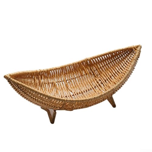 Mehrzweck-Rattan-Tablett für Couchtisch zum Präsentieren von getrockneten Früchten und mehr Mehrzweck-Rattan-Tablett für Couchtisch zum Präsentieren von getrockneten Früchten und mehr von ReachMall