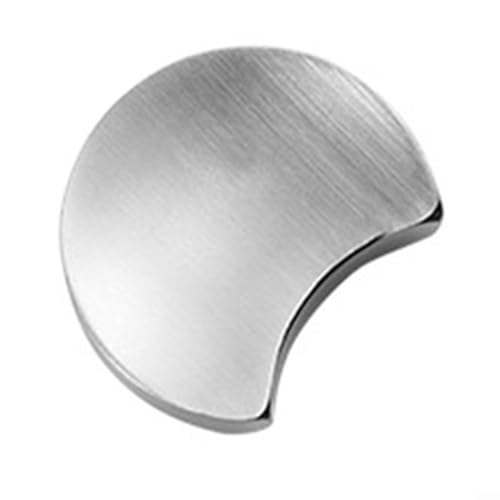 Moderne Metall-Essstäbchenhalter, Mond-Design, 4 Stück, halbrunde Form, Tischdekoration (Silber) von ReachMall