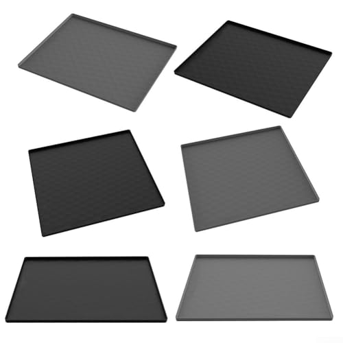 Praktische Toilettenmatte aus Silikon für tägliche Unterstützung und einfache Reinigung (60 x 60 cm, schwarz) von ReachMall