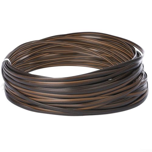 Rattan-Webart DIY Restaurierungs-Set 32 m aus robustem PE-Material zur Verbesserung der Ästhetik Ihrer Terrasse (braun) von ReachMall