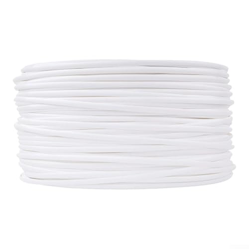 Rattan-Webart DIY Restaurierungs-Set 32 m aus robustem PE-Material zur Verbesserung der Ästhetik Ihrer Terrasse (weiß) von ReachMall
