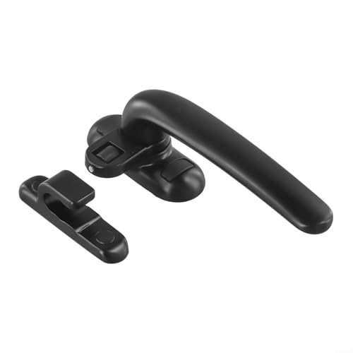 ReachMall Aluminiumgriff für Fenster und Türen mit integriertem Verriegelungsmechanismus (schwarz rechts) von ReachMall