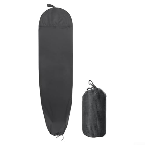 Schnell trocknende Stretch-Surfbrett-Tasche, Surfbrett-Socken-Abdeckung, 210D Polyestergewebe, Surfbrett-Aufbewahrungsabdeckung mit gepolsterter Nase und Schwanz (180 x 50 cm) von ReachMall