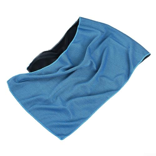 Schnell trocknendes Handtuch für Camping und Outdoor-Sport, weicher Stoff für kaltes Wetter (30 x 100 cm, hellblau) von ReachMall
