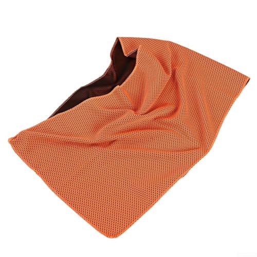 Schnell trocknendes Sport-Handtuch, bequemer Stoff zum Laufen, Schwimmen und Fitness (30 x 100 cm, Orange) von ReachMall