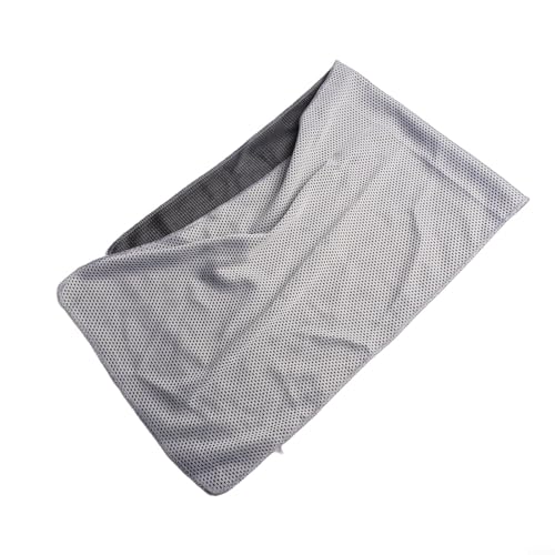 Schnell trocknendes Sport-Handtuch, weicher und bequemer Stoff zum Laufen, Camping, Schwimmen und Bergsteigen (30 x 90 cm, hellgrau) von ReachMall
