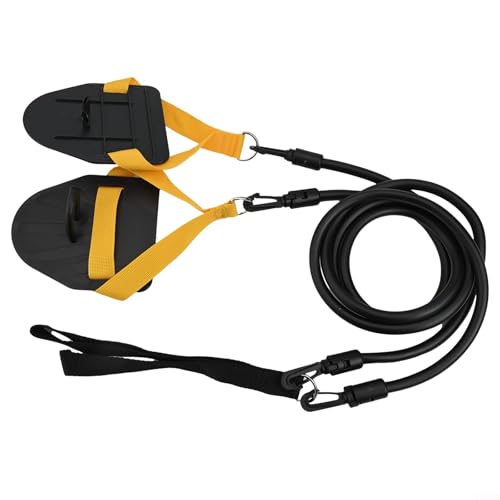 Schwimmtrainer mit elastischem Haken für individuellen Widerstand und Entwicklung des Oberkörpers (schwarz, 27,2 kg) von ReachMall