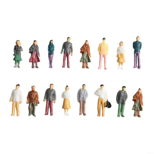 Set mit 100 Miniaturfiguren für Dioramen und Sandtisch Verwendung mit 1 50 1 75 1 100 Maßstäben für präzise Szenenanpassung und Modellanzeige (1:100) von ReachMall