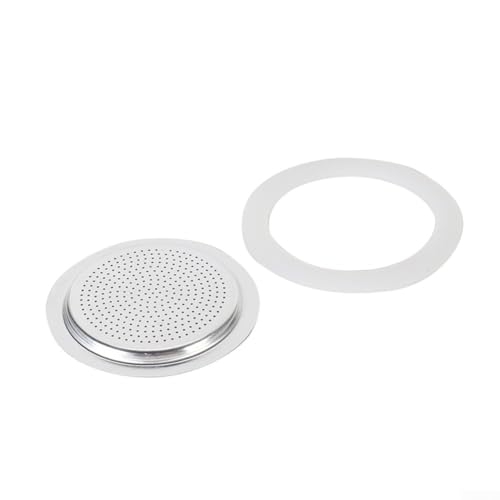 Silikondichtung und Filter-Ersatz-Set für Mokkakanne, Herd, Espresso, Kaffeemaschine (1 Tasse) von ReachMall