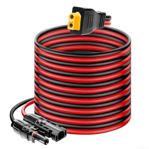 Solarmodul-Verlängerungskabel, Solarstecker auf XT-60-Adapterkabel, für XT-60-Ladeanschluss, für tragbare Wohnmobil-Powerstation-Akkus (3 Meter) von ReachMall