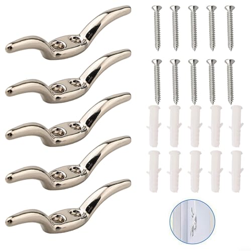 Stabile Vorhang- und Jalousienhaken, zuverlässige Metallhalter mit einfacher Installation (10 Stück) von ReachMall