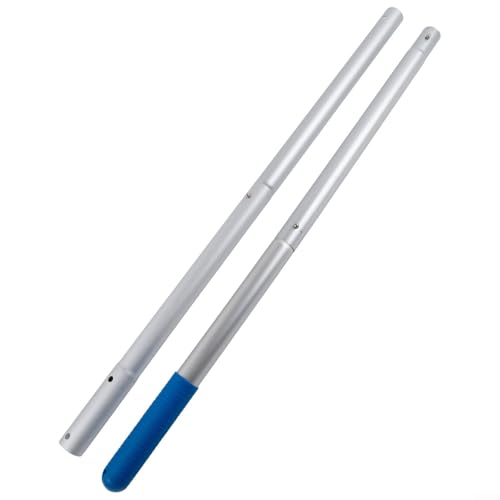 Stange aus Aluminiumlegierung für Poolreinigung und Außenbereich mit strukturiertem Griff (4-teilige Stange) von ReachMall