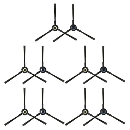 Staubsauger-Seitenbürste, Roboter-Staubsauger-Teile, Seitenbürste, Ersatz für Silvercrest SSR1 SSRA1 für A9s A9 A7 A80 Plus (10 Stück) von ReachMall