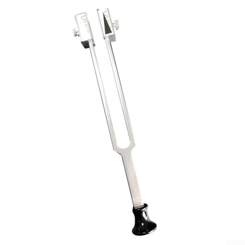 Stimmgabel für Musikinstrumente, 128 Hz, C-Ton, Edelstahl, mit Handschraubenverstellung und schützender Tragetasche (A) von ReachMall