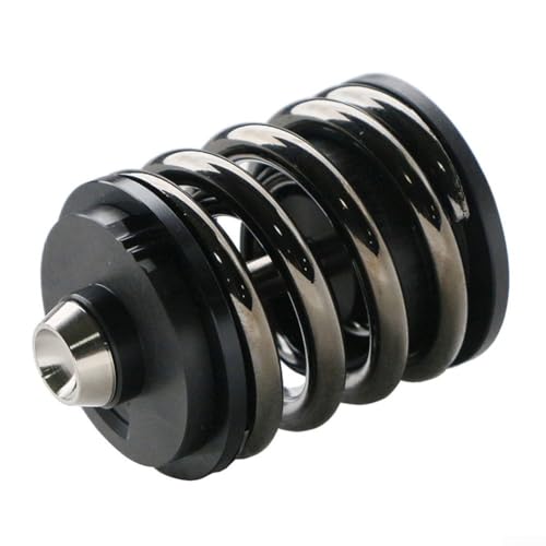 Stoßdämpferfeder Hinterradaufhängung für Brompton Klapprad aus Stahl mit Doppelschichtfedern für verbesserte Lastunterstützung und Stoßkontrolle (grau) von ReachMall