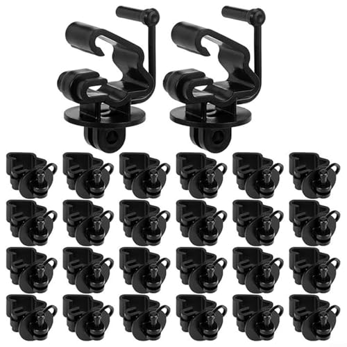 T Post Isolator Set, T Post Pin Lock Isolator, 25 T Post Isolator Clips Non Conductive For Agricultural Use And Secure Wire Holding von ReachMall