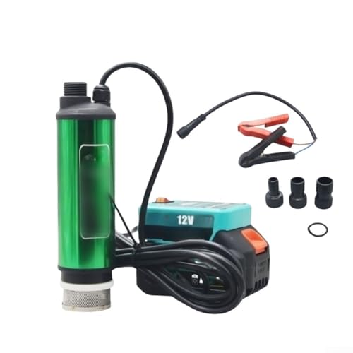 Tragbare 2 4M Lithium-Batteriepumpe mit 30 50L/min Durchflussmenge für 51mm Öl und Wasser Diesel Umfüllpumpe kompatibel mit MT 18V Lithium Ionen Batterien (B) von ReachMall