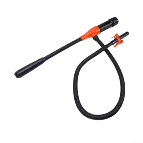 Tragbare Akku-Kraftstoffpumpe, Kraftstoff-Transferpumpe, Flüssigkeits-Transferpumpe für Gas, Wasser, Öl, mehr, kompakt und reisefreundlich (orange) von ReachMall