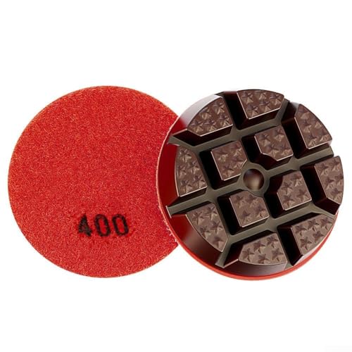 Trockene Polierpads 80mm für Stein 4 Stufen zum effizienten Schleifen von Granit und Beton (Körnung 400) von ReachMall
