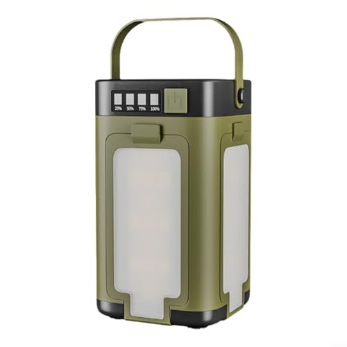 Vielseitige Faltbare Solar Camping Laterne, Solar Camping Laterne, IPX4 Wasserdicht 4 Blatt Wiederaufladbare Campingleuchte mit 6 Modi von ReachMall