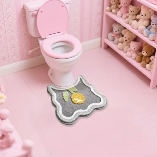 WC-Vorleger, saugfähig, weiche Mikrofaser, rutschfeste Unterseite, maschinenwaschbar, Badematte (Balken) von ReachMall