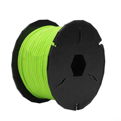 Winddichtes Seil mit 3 Kernen, 31 m, für Camping und Outdoor, zum Trocknen, flexibel und Polyester (fluoreszierendes Grün) von ReachMall