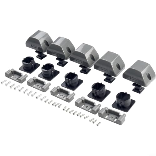 Wohnmobil-Schrankriegel, einfach zu bedienender Druckknopfverschluss, Zinklegierung, Chrom und Schwarz (schwarz) von ReachMall