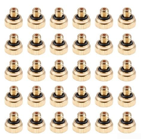 Zerstäubungsdüsen aus Messing, 30 Stück, 5 mm, Sprühköpfe für Niederdrucksysteme in Garten und Handwerk Zerstäubungsdüsen aus Messing, 30 Stück, 5 mm, Sprühköpfe für Niederdrucksysteme in Garten und Handwerk von ReachMall