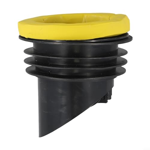 Zuverlässiger WC-Flansch-Dichtungsring, Anti-Rückfluss-Design, einfache Installation (schwarz) von ReachMall